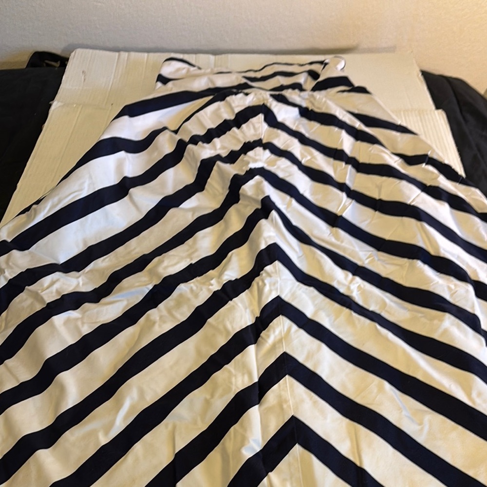 Striped Halter Maxi Dress